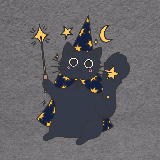 Cute magic cat design by grafitytees